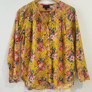 J. Crew Liberty Fabric Magical Bouquet Classic Popover Top 6